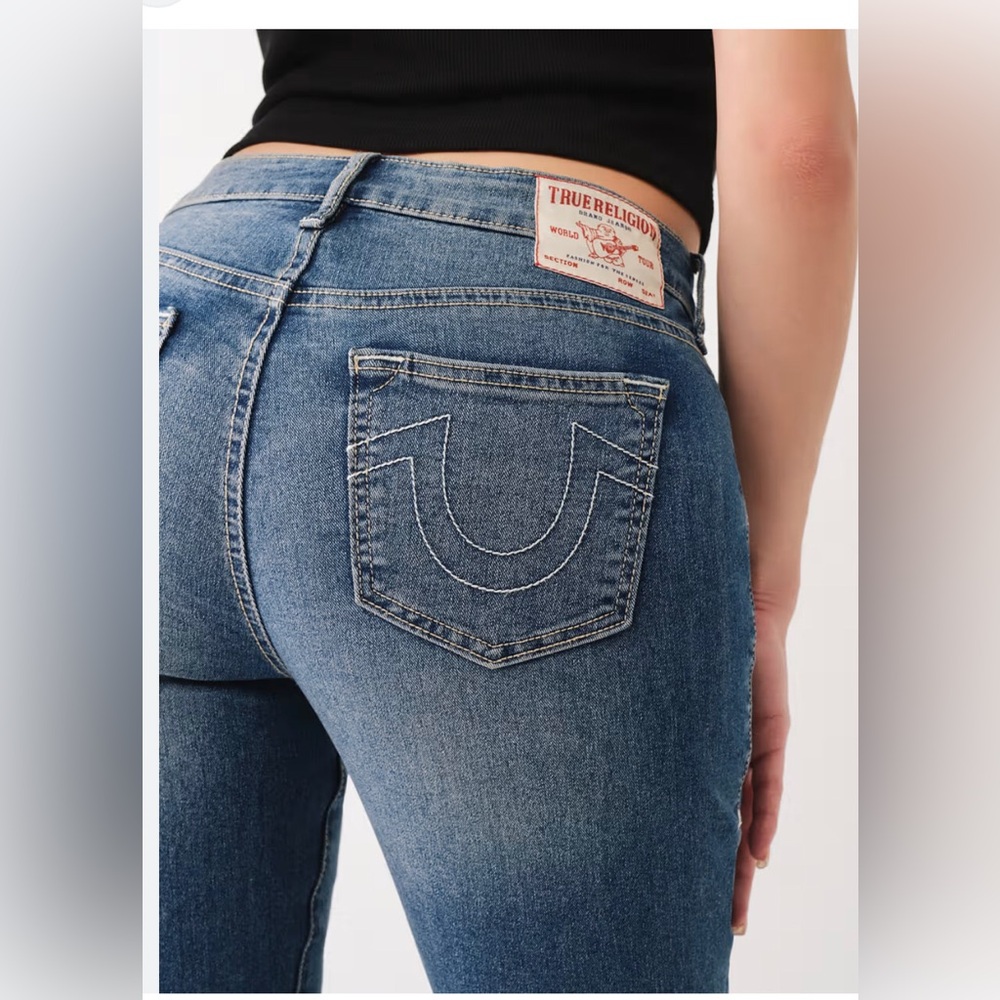 True Religion Skinny Jeans in Medium Blue Wash